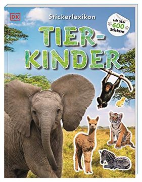 portada Sticker-Lexikon. Tierkinder: Mit Über 600 Stickern (en Alemán)