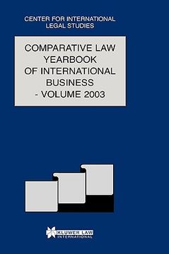 portada comparative law yearbook of international business 2003 (en Inglés)