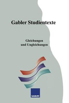 portada Gleichungen Und Ungleichungen (en Alemán)