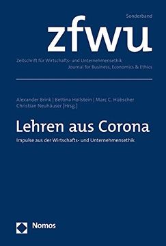 portada Lehren aus Corona: Impulse aus der Wirtschafts- und Unternehmensethik (en Alemán)
