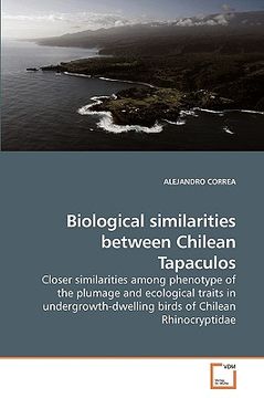 portada biological similarities between chilean tapaculos (en Inglés)