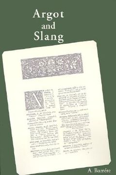 portada argot and slang (en Inglés)