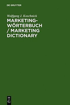 portada marketing-worterbuch / marketing dictionary: deutsch-englisch, englisch-deutsch / german-english, english-german
