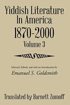 portada Yiddish Literature in America 1870-2000: Volume 3 (in English)