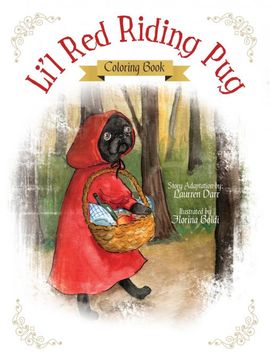 portada Li'l red Riding pug - Coloring Book (en Inglés)