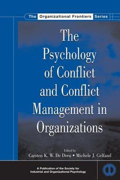 portada the psychology of conflict and conflict management in organizations (en Inglés)