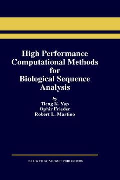portada high performance computational methods for biological sequence analysis (en Inglés)