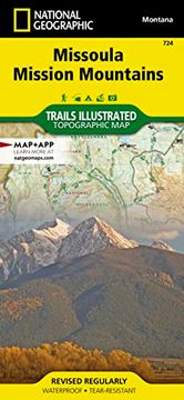 portada Missoula, Mission Mountains map (National Geographic Trails Illustrated Map, 724) (en Inglés)