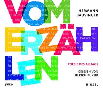 portada Vom Erzählen - Poesie des Alltags. Hermann Bausinger; Gelesen von Ulrich Tukur; Musikalische Einspielungen Dizzy Krisch; (in German)