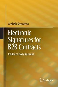 portada Electronic Signatures for B2B Contracts: Evidence from Australia (en Inglés)