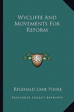 portada wycliffe and movements for reform (en Inglés)