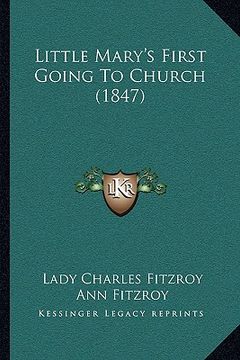 portada little mary's first going to church (1847) (in English)