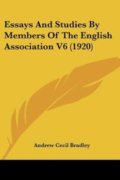 portada essays and studies by members of the english association v6 (1920) (en Inglés)