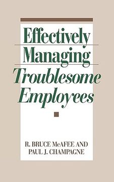 portada effectively managing troublesome employees (en Inglés)
