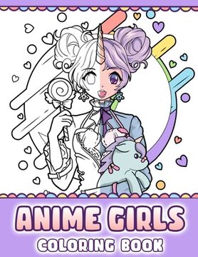 portada Anime Girls Coloring Book: Pop Manga Coloring Pages