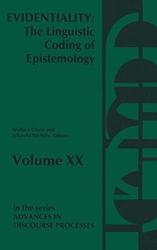 portada Evidentiality: The Linguistic Coding of Epistemology: Evidentiality - Linguistic Coding of Epistemology v. 20 (Advances in Discourse Processes) (en Inglés)
