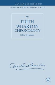 portada an edith wharton chronology (en Inglés)