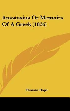 portada anastasius or memoirs of a greek (1836) (en Inglés)