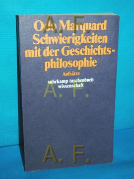 portada Schwierigkeiten mit der Geschichtsphilosophie: Aufsätze (Suhrkamp-Taschenbuch Wissenschaft 394) (in German)