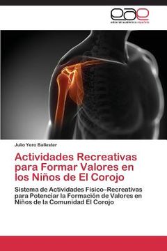 portada actividades recreativas para formar valores en los ninos de el corojo