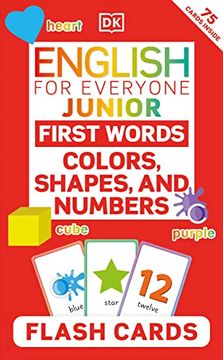 portada English for Everyone Junior First Words Colors, Shapes and Numbers Flash Cards (en Inglés)