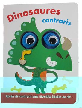 portada Dinosaures Contraris (Llibre amb Titelles de Dit. Dinosaures Contraris) (en Catalá)