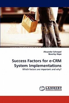 portada success factors for e-crm system implementations (in English)