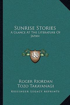 portada sunrise stories: a glance at the literature of japan (in English)