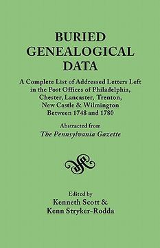 portada buried genealogical data: a complete list of addressed letters left in the post offices of philadelphia, chester, lancaster, trenton, new castle (in English)