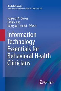 portada Information Technology Essentials for Behavioral Health Clinicians (en Inglés)