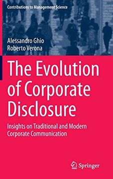 portada The Evolution of Corporate Disclosure: Insights on Traditional and Modern Corporate Communication (Contributions to Management Science) (en Inglés)