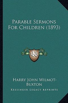 portada parable sermons for children (1893) (en Inglés)