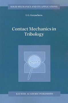 portada contact mechanics in tribology (in English)
