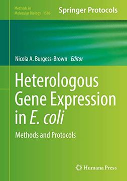portada Heterologous Gene Expression in E. Coli: Methods and Protocols (Methods in Molecular Biology, 1586)