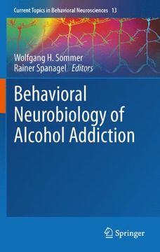 portada behavioral neurobiology of alcohol addiction (en Inglés)