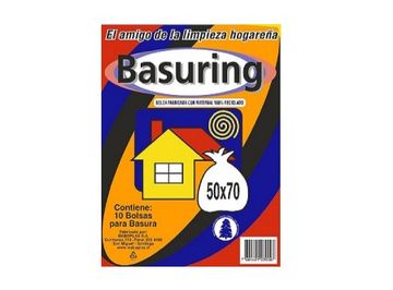portada BOLSA BASURA  50x70 (10u) marca Basuring