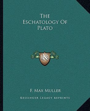 portada the eschatology of plato (in English)