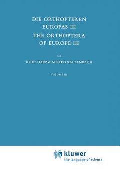 portada orthopteren europas/the orthoptera of europe: volume iii (en Inglés)
