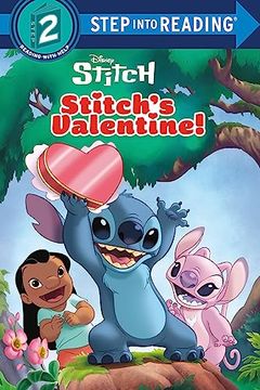 portada Stitch's Valentine! (Disney Stitch) (Step Into Reading) (en Inglés)
