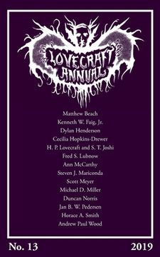 portada Lovecraft Annual No. 13 (2019) (in English)