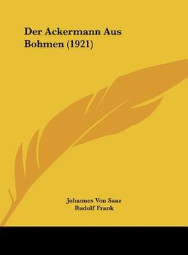 portada Der Ackermann Aus Bohmen (1921) (en Alemán)