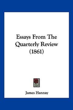 portada essays from the quarterly review (1861) (in English)
