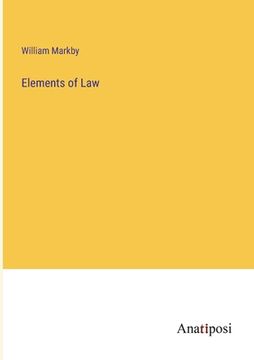 portada Elements of Law (in English)
