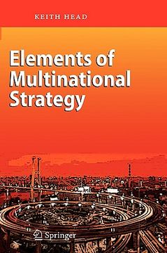 portada elements of multinational strategy (en Inglés)
