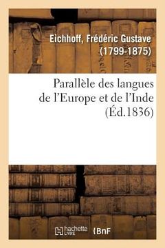 portada Parallèle Des Langues de l'Europe Et de l'Inde (in French)