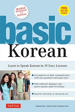 portada Basic Korean: Learn to Speak Korean in 19 Easy Lessons (Companion Online Audio and Dictionary) (in English)