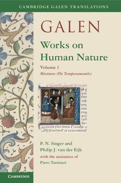 portada Galen: Works on Human Nature: Volume 1, Mixtures (de Temperamentis) (Cambridge Galen Translations) 