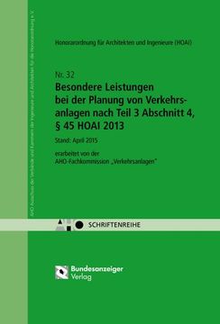 portada Besondere Leistungen bei der Planung von Verkehrsanlagen Nach Teil 3 Abschnitt 4, § 45 Hoai 2013 (en Alemán)