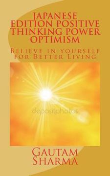 portada Japanese Edition Positive Thinking Power of Optimism (en Japonés)