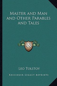 portada master and man and other parables and tales (en Inglés)